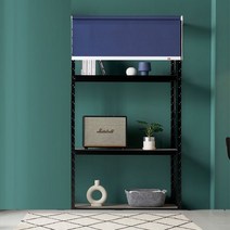 아트박스/아도라하우스 무볼트 앵글선반+블라인드세트 800x600x2100 4단, 블랙4단