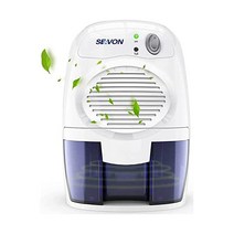 SEAVON 가정용 전기 제습기 2200 입방 피트(205 평방 피트) 휴대용 및 컴팩트 473 2ml(16 온스) 용량 지하실 침실 욕실 RV 세탁실 옷장 자동 꺼짐