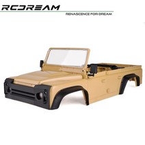 승합차 suv 루프랙 RCDream 와일드 디펜더 RD110 하드 바디 오픈 버전 324mm 휠베이스 TRX4 업그레이드 옵, 03 CamelYellow Body
