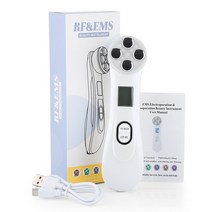 RF EMS 미세 전류 미용 기기 무선 주파수 붉은 빛 치료 IPL 피부 재생 노화 방지 얼굴 리프팅 마사지 기계, [01] white