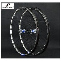 자전거 휠 호환 바퀴 교체 PASAK MTB 산악 밀링 휠셋 림 3 면 CNC 베어링 허브, 26 black red hub