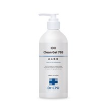 Dr.CPU 이도 클린 겔 70S 손 소독제 300ml 펌프 에탄올 72% 손소독제, 1개