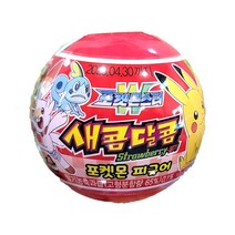 크라운 새콤달콤 포켓몬볼 피규어, 12g, 3개