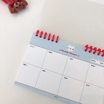 [볼터치들] 체리베리 Weekly Planner 제본버전, 투명, 추가(앞뒤2장)