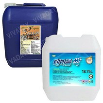 에코테이블세정제 안전한식탁 20L 세제 기름때제거 생활용품 오일크린 주방청소fgh378, SPRg_거제 오일크린 20L + 테이블싹 18.75L