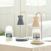 아로마컴퍼니 루체 캔들워머+지니어스 캔들 라지자 세트, 베이지카퍼, 린넨코튼