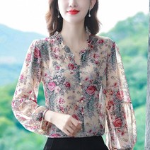 SJW 중년여성 가을블라우스 엄마옷 중년여성 옷