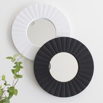 드레스룸 화장대 예쁜디자인 액자형거울 빈티지느낌 침실인테리어 보조거울 30대여성, B(단조) 블랙