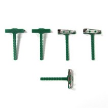 코사지핀 T자 초록 10입 원예용핀 (25mm), 100입