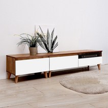 우아미아이 [우아미가구]아스미 거실장 세트 서랍형, 화이트