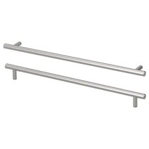 이케아 칼뢰르 손잡이 2P 실버 405x38mm 스테인리스