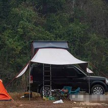 감성 캠핑 차량용 루프탑 suv 자동차 에어 하드탑 23인용 캠핑카 낚시 도킹 차박, 227x139x30 루프탑 텐트+타프