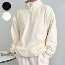 양털 기모 반 집업 점퍼 남자 아노락 아우터 겨울 코디 7Ow 야상자켓 잠바 남성 항공 후 드 블루종