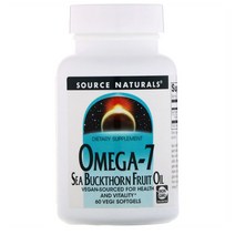 소스 내츄럴 오메가 7 시벅톤 산자나무 오일 60정 Aa13127 Top Brand 해외 현지 배송