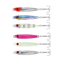 HD 라이트 메탈지그 3P세트 트레블훅 전갱이 고등어 삼치 바다 낚시, HD라이트메탈지그A15g