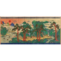 [철인왕후 드라마 작품] 십장생도 10폭 병풍형 민화 도안 / 장수를 바라는 그림 부모님 선물 환갑 그림 선물 공모전