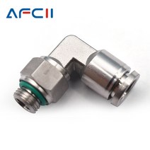 MDPS커플링 유연한 플렉시블 커플링 PL G 스레드 304 스테인레스 스틸 조인트 공압 퀵 커플 링 엘보 수나사, 18 PL12-G03