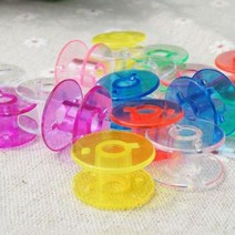 [에이치플러스몰] 보빈 50Pcs 투명 재봉틀 스풀 바느질 실패 미싱 북알, 보빈 50개:블랙 BL07699