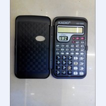 함수 계산기 투명 버튼 중소 과학 계산기, 7.5*13*1.5Cm, 블랙