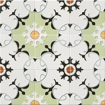 중앙데코 200x200 핑그린 패턴타일, 04.[2X2094](반박스 15장 0.6㎡)