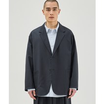 BALLUTE DRAPE OVER SILHOUETTE JACKET CHARCOAL