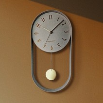 북유럽 레트로 괘종시계 벽걸이 무소음 추시계 화이트, 화이트 추시계