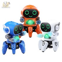 반려로봇 움직이는 강아지 로봇 움직이는강아지인형 고양이로봇 춤추는강아지로봇 댄스 로봇, 주황색