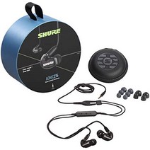 Shure AONIC 215 유선 소음 차단 이어버드 선명한 사운드 단일 드라이버 인이어 핏 탈착식 케이블 내구성 있는 품질 Apple 및 Android 장치와 호환 가능 - 블랙-34724, 하얀색, 원격 제어 + 마이크가 있는 3.5mm 케이블