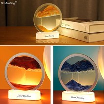 샌드 아트 모래 멍 조명 그림 동적 예술 예술 그림 장식 사무실 홈 크리 에이 티브 옆, 빨간색