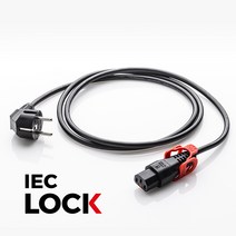 [스마트키퍼 x IEC LOCK] 전원 케이블 락 (PC2635/PC2826), 3m(PC2826)