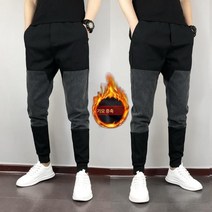 DFMEI 추동 기모 캐주얼 팬츠 남성 조거팬츠 조거팬츠