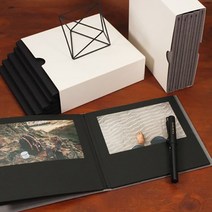 [iswas] [무즈앤뷰즈] 4x6 에디토. 블랙 컨셉북, 색상:그레이커버