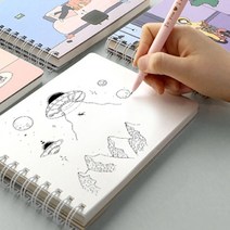 드로잉노트 드로잉북 3호 취미생활 미술용품 문구용품 깔끔한노트, 단일옵션