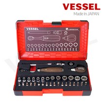 베셀 논슬립 소켓 렌치 복스 공구 세트 HRW2001M-W 36pcs, 베셀_소켓렌치세트_HRW2001M-W