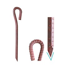 국산 쇠말뚝 철근말뚝 철근팩 단조팩 주문제작, 쇠말뚝 30cm (두께 13mm)