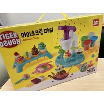 타이거도우 아이스크림 파티 유아용 클레이 세트, 혼합색상, 5세트