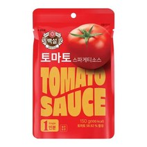 CJ제일제당 저녁메뉴추천 백설 토마토 스파게티소스 150g 파스타 요리재료 자취음식 가정간편식, 1개