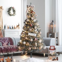 홍트리 크리스마스트리 지네전구 장식 풀세트 1.3m~2m, 20_쉐비_빈티지골드 2M