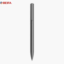 Xiaomi BEIFA 금속 젤 잉크 펜 회전 0.5MM 블랙 스위스 블루 리필 비즈니스 서명 학교 문구 용품, 회색 메탈 펜