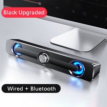 사운드바 tv 스피커 추천 컴퓨터 2022 bluetooth soundbar usb sound bar for pc 노트북 데스크탑 subwoofer caixa de som de, 협력사, 블랙 블루투스