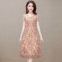 Organza 드레스 여성 2021 여름 새로운 스타일은 얇고 작고 서양 스타일은 나이를 줄이고 배꼽 대만 원사 스커트를 덮습니다.