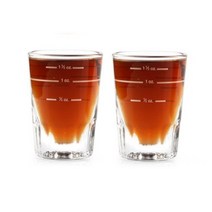 유리 커피 에스프레소 샷잔 샷글라스 30ml 3Line 2개