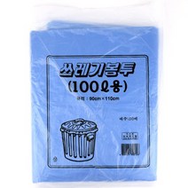 쓰레기 봉투 100L 50매 90X110CM 청색 분리수거 비닐, 상세페이지 참조