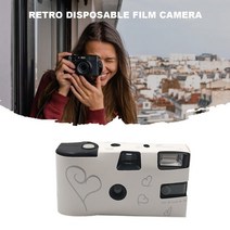 수동필름카메라 필름카메라입문 레트로 36 장 사진 35mm 일회용 필름 카메라 수동 아동 광학 어린이 선물, 한개옵션0