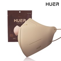휴에르 KF-AD 마스크 새부리형 중형 대형 50매 인생마스크 화이트 블랙 그레이 베이지 핑크, KF-AD 베이지