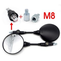 슈퍼커브110 용품 혼다 실버 윙 spacy 110 st1100 st1300 steed 400 600 vlx400 super cub 용 10mm 오토바이 백미러 2 피스, HSJ-002-M8