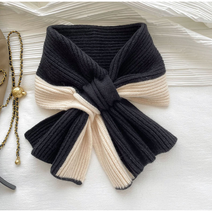 오엔시 여자 니트 숏 예쁜 머플러 부드러운 목도리