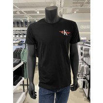 캘빈클라인진 CK진 남여공용 모노그램 로고 반팔 티셔츠 ZM01924-BEH107761