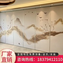 간살 중문 도어 호텔 활동 션 벽 모바일 레스토랑 보드 연회장 회전 접는 문 방음 스크린, [04] 75 패브릭 가죽 소프트 가방