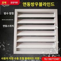 갤러리창 환풍기 환기창 루버 개폐형, 사이드 연동 : 구멍 250*250 현물 당일발송